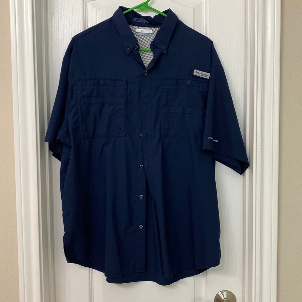 Columbia Men’s large tamiami omni shade short sleeve button down. Brand new